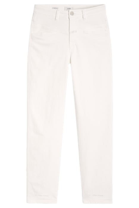 WOMEN PEDAL PUSHER JEANS WHITE 1