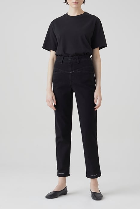 WOMEN PEDAL PUSHER JEANS BLACK 3