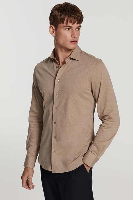 MEN PIQUE SHIRT PABLO LIGHT TAUPE BEIGE 2