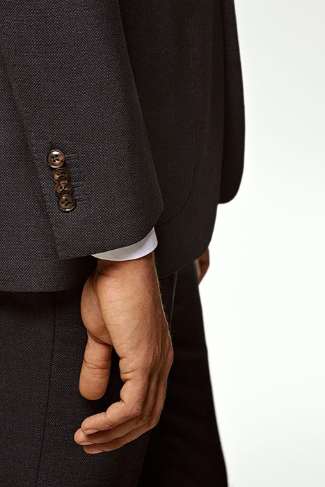 NAVY BIRD'S EYE HAVANA BLAZER 6