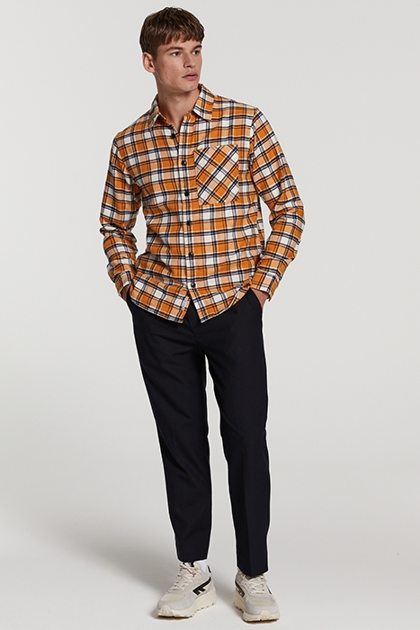 MEN CHECK SHIRT LUKE ANTIQUE YELLOW 4