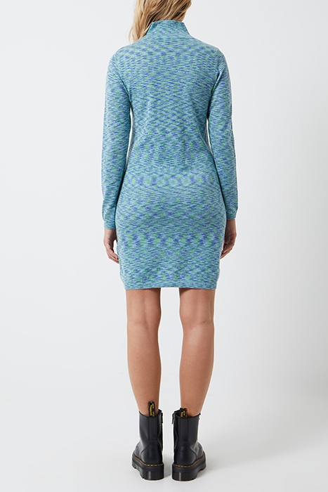 JANNA SPACE DYE MINI DRESS GREEN FLASH 3