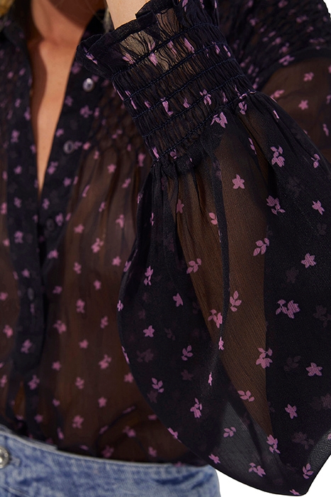 AUGUSTINE REC CRINKLE SMCK TOP UTILITY BLU-PINK VIO 4