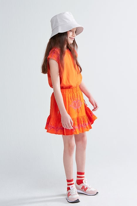 GA- ETHNIC SKIRT JILL&MITCH BY SHOEBY ORANGE 2