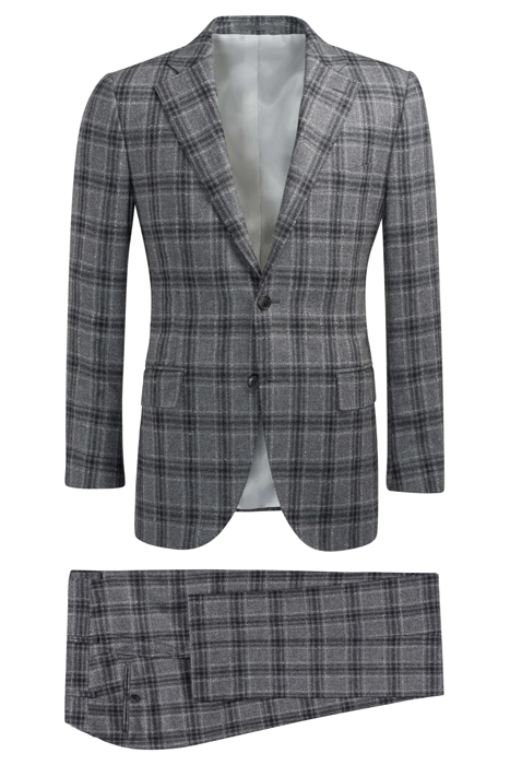 MID GREY CHECKED LAZIO SUIT 2