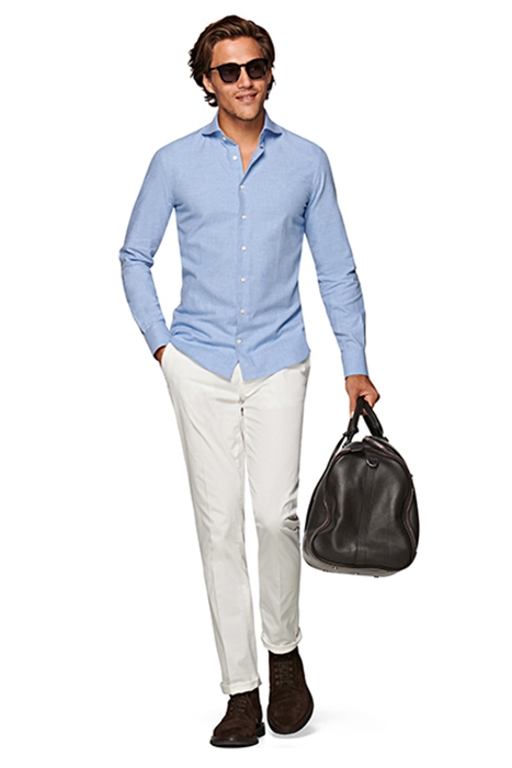 LIGHT BLUE SLIM FIT SHIRT 1