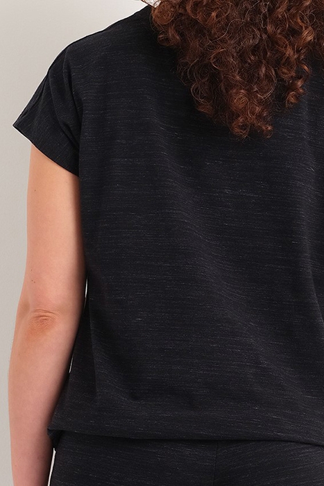 NW TOP TSHIRT SS TIARA SPACE DYE BLACK / PINK 5