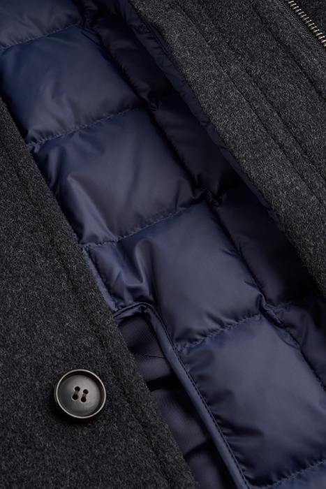 DARK GREY PADDED OVERCOAT 6