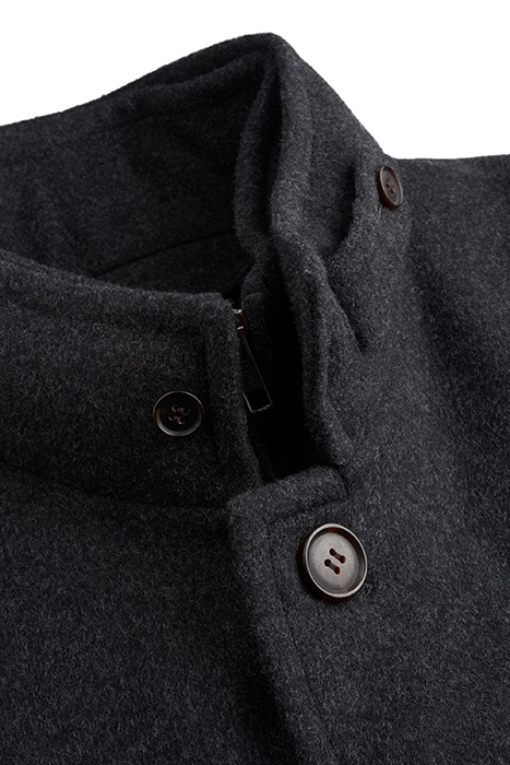 DARK GREY PADDED OVERCOAT 2