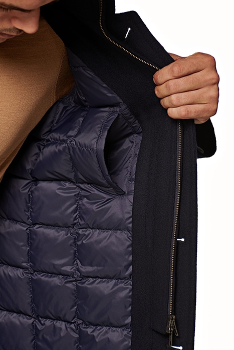 NAVY PADDED OVERCOAT 5