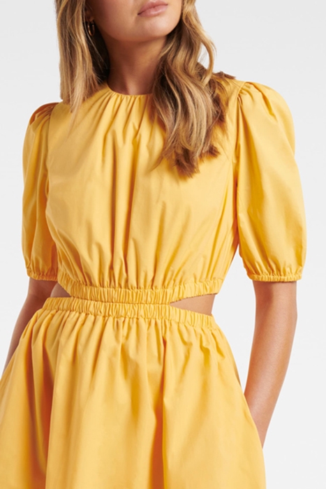 RYAN CUT OUT MINI DRESS AMBER YELLOW 5