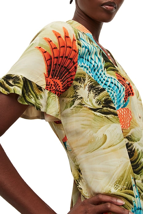 FAY SWOOP DRESS OLIVE GREEN 5