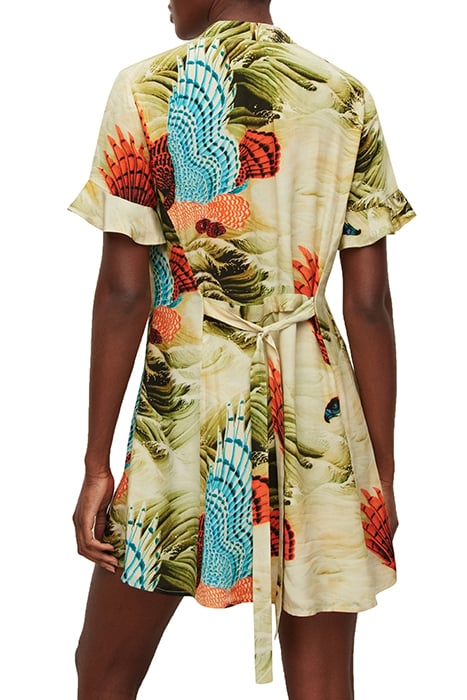 FAY SWOOP DRESS OLIVE GREEN 2