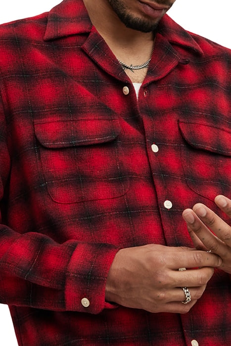 BEYOND LS SHIRT SOUR BERRY RED 4