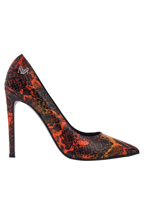ICON LOGO PUMPS SNAKE PRINT ORANGE 1