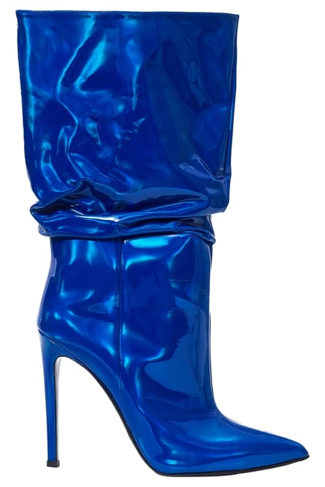 METALLIC MID-CALF BOOTS MAGNETIC BLUE 1
