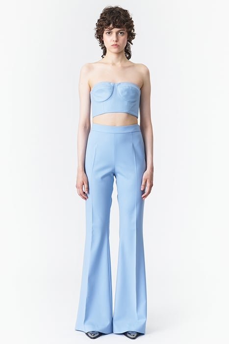 CROPPED BUSTIER TOP CLOUDY BLUE 1