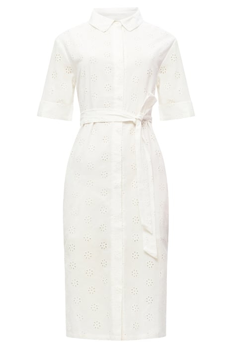 SHIRT BUTTON THRU BRODERIE WHITE 1