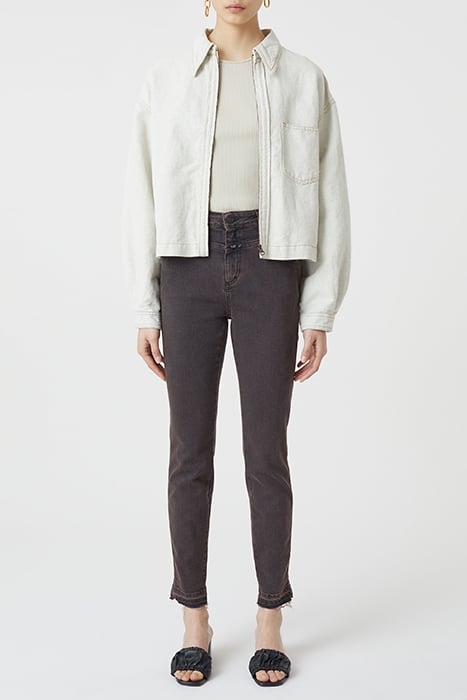 CLOSED WOMEN SKINNY PUSHER JEANS BURGUNDY 3