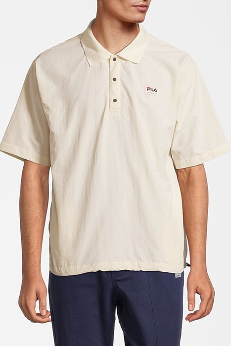TWIST WOVEN POLO SHIRT ANTIQUE WHITE 2