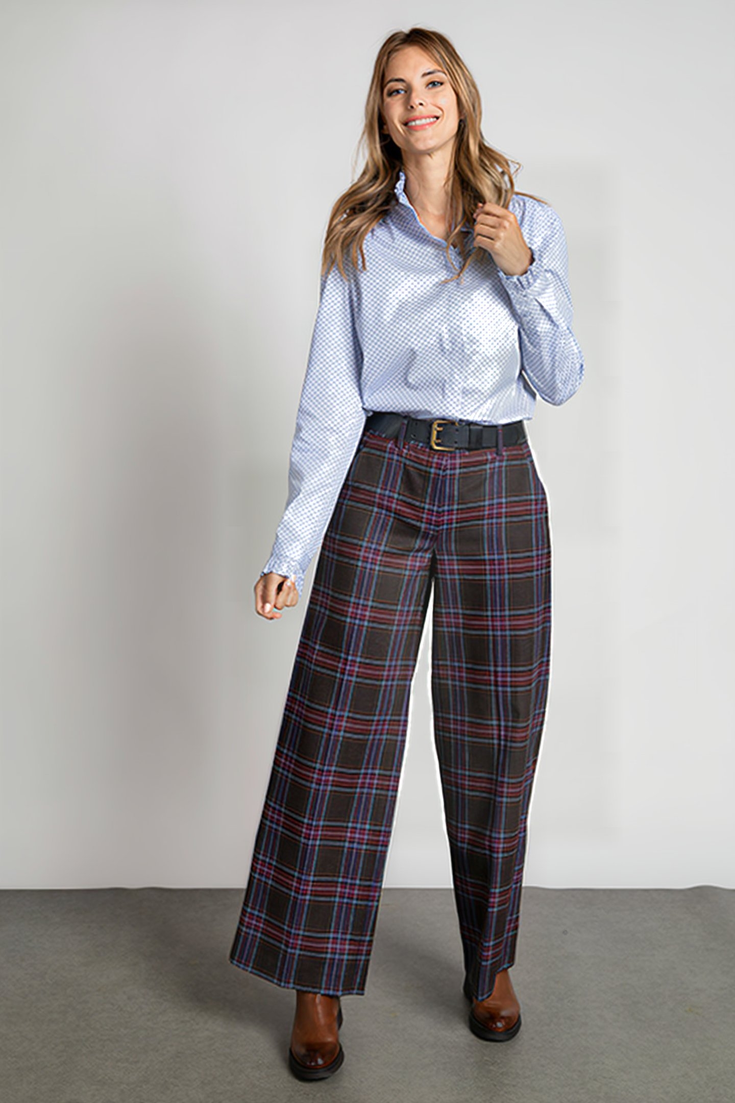 CLASSIC PANT WIDE LEG BROWN 2