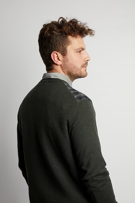 WLCASH JACQ ROUND-NK CF SWT GREEN 2