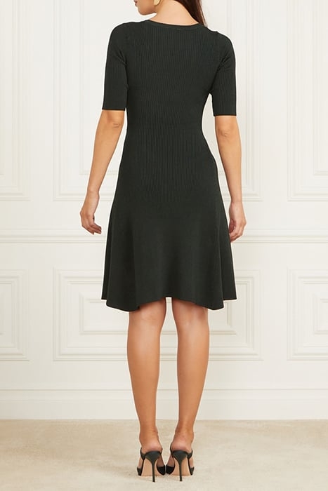 LAILA RIB DRESS CHENILLE GREEN 4
