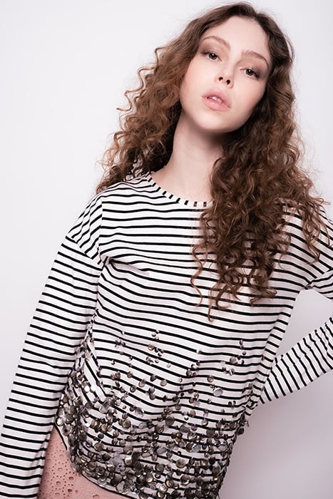 MELEGNANO MARINIERE JERSONE RI ECRU/NAVY 4