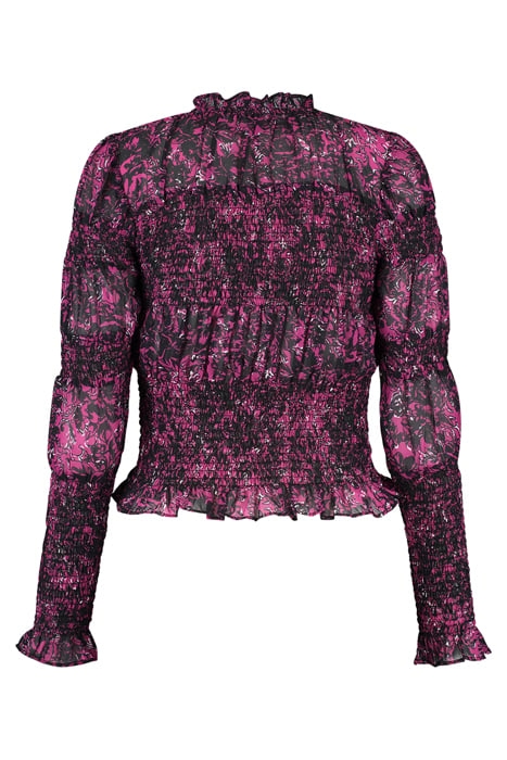 VIRGY TOP BLACK/MAGENTA 2