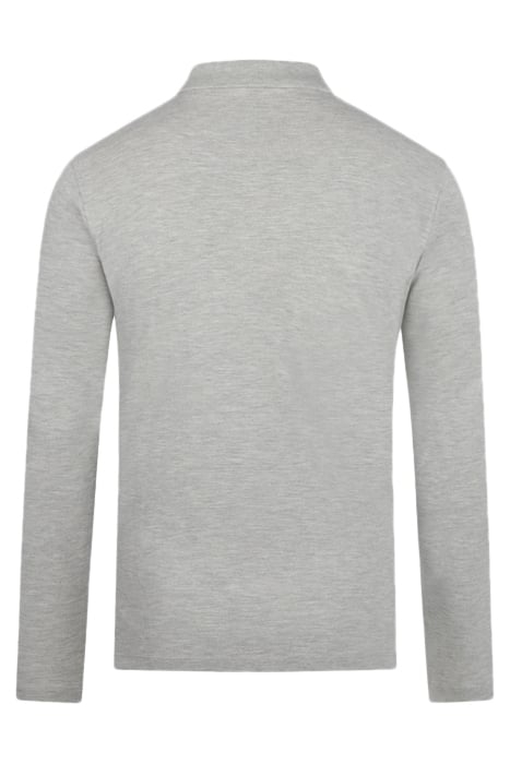 L/S POLO MEDIUM GREY MELANGE 2