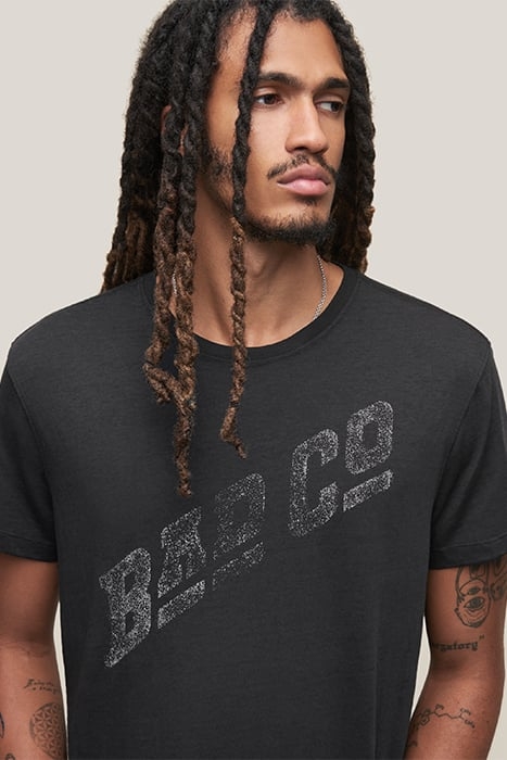 SS CREW TEE - BAD COMPANY LOGO BLACK 5