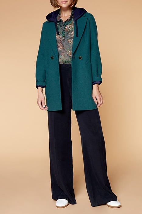 DECLAN - COAT WITH REMOVABLE FLEECE HOOD CHLOROPHYLL 1