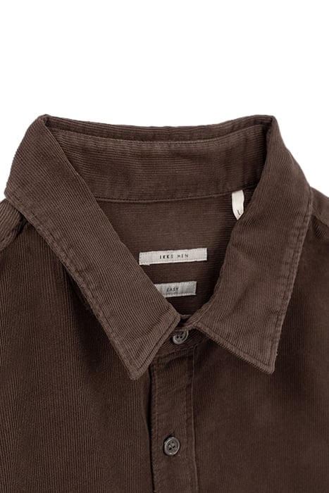 DARK CHOCOLATE NEEDLECORD REGULAR SHIRT 2