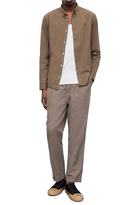 HAWTHORNE LS SHIRT WOOD BROWN 3