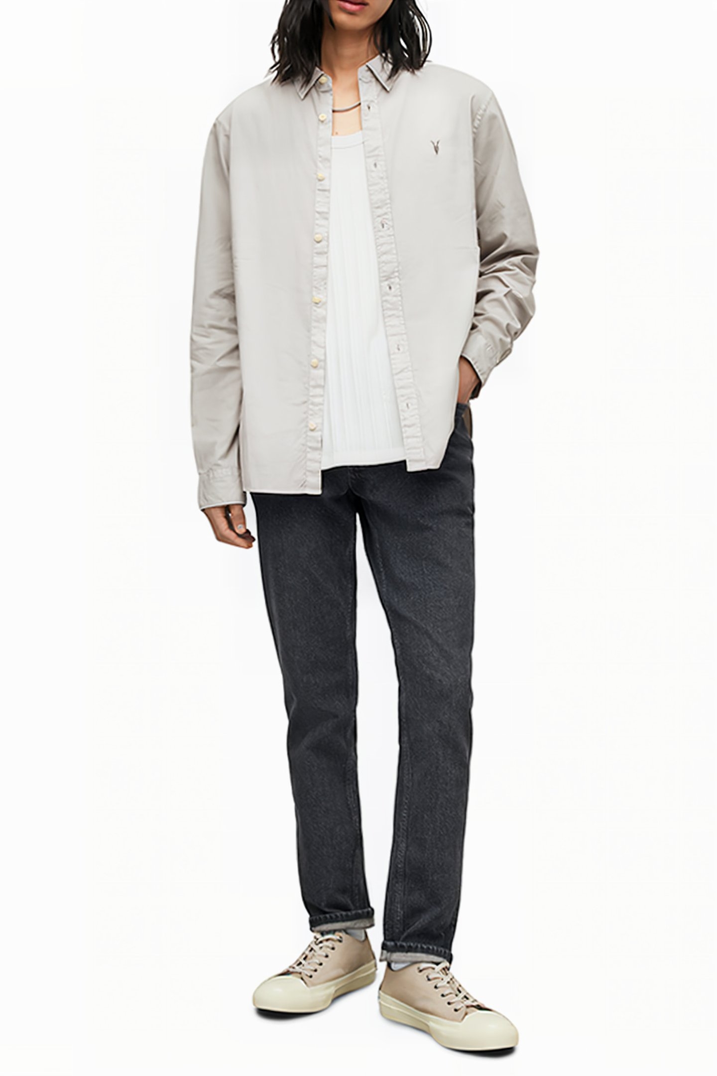 HAWTHORNE LS SHIRT ASHED PURPLE 3