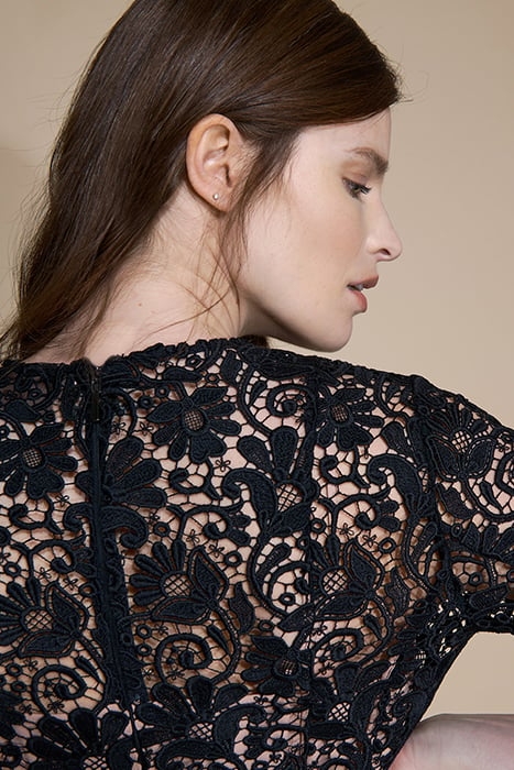 MACRAMÉ DRESS BLACK 8