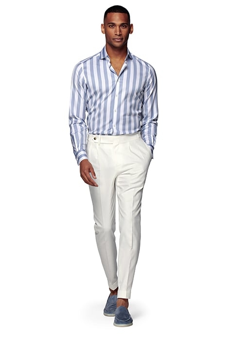 BLUE STRIPED EXTRA SLIM FIT SHIRT 1