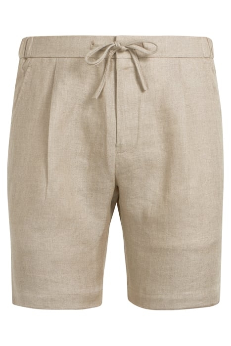 LIGHT BROWN HERRINGBONE DRAWSTRING AMES SHORTS 6