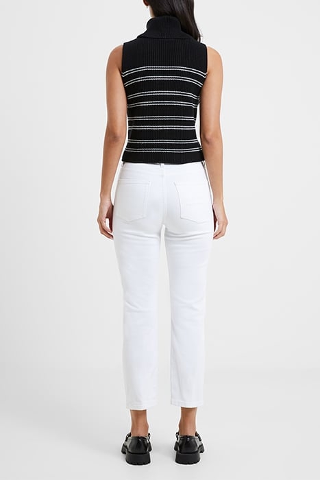 MOZART SLEEVELESS JUMPER BLACK/WHITE 3