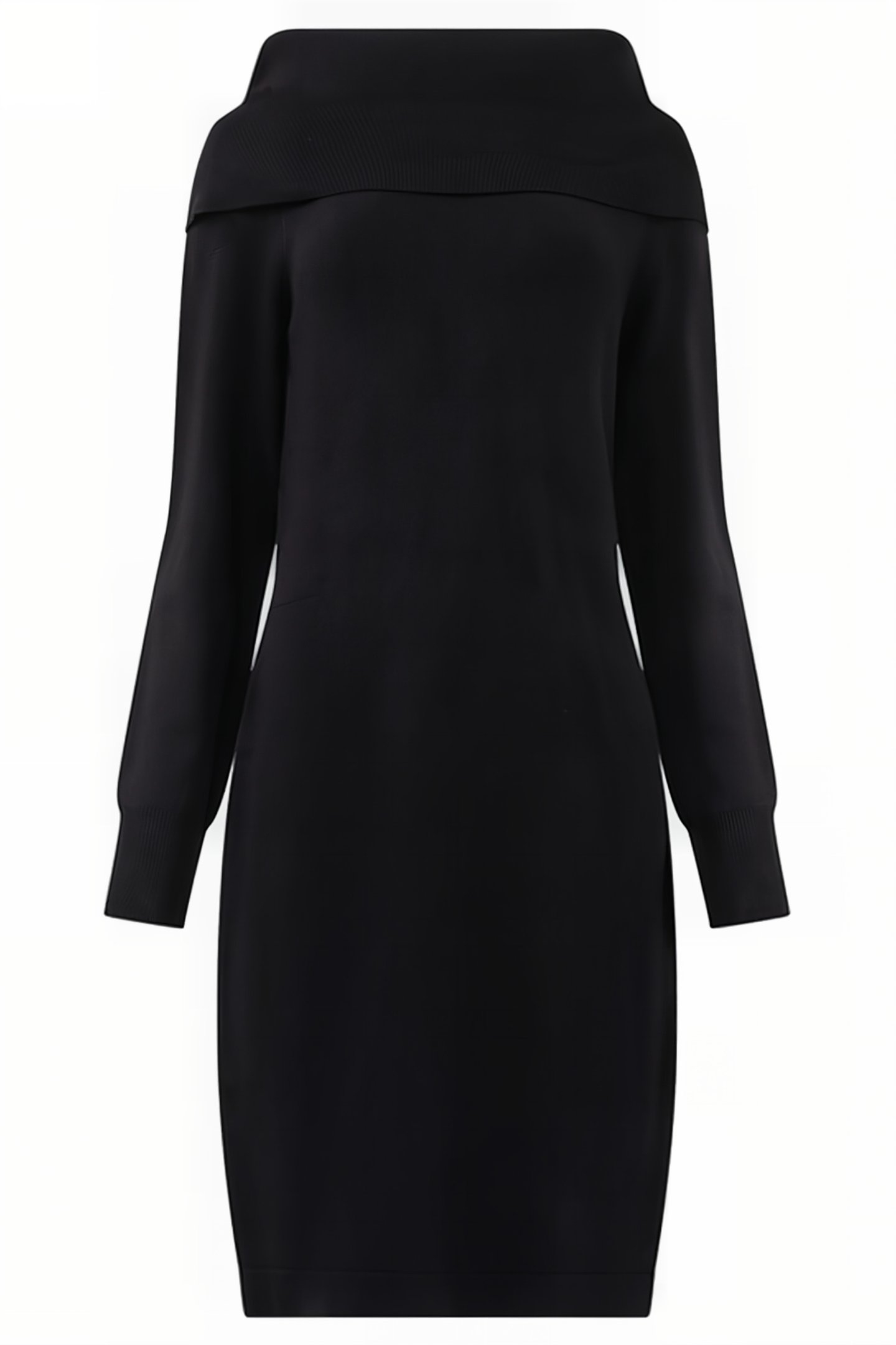 BABYSOFT COWL NK DRESS BLACK 4