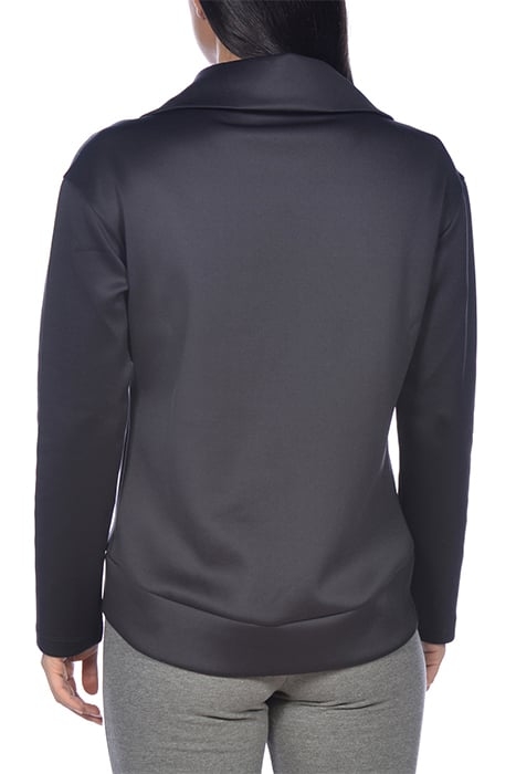 W L/S SPACER HALZ ZIP BLACK 7