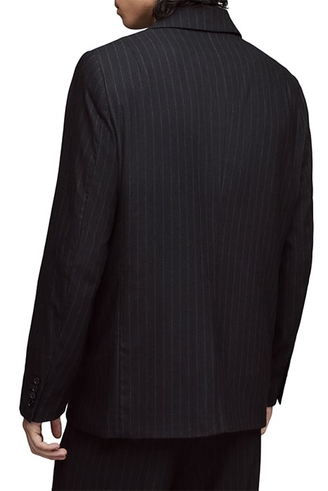 BLUES BLAZER PINSTRIPE BLK BRWN 2