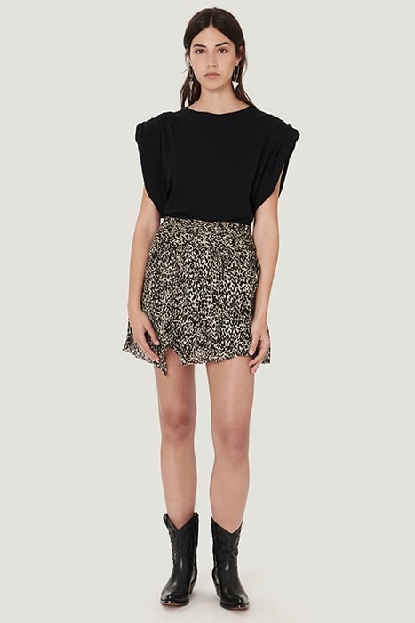 ROYA ECRU/BLACK/BROWN SKIRT 2