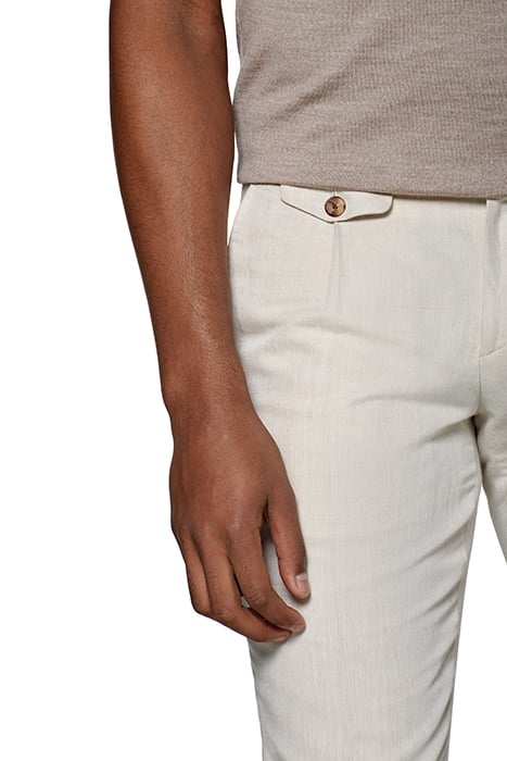 SAND PLEATED BRENTWOOD TROUSERS 6