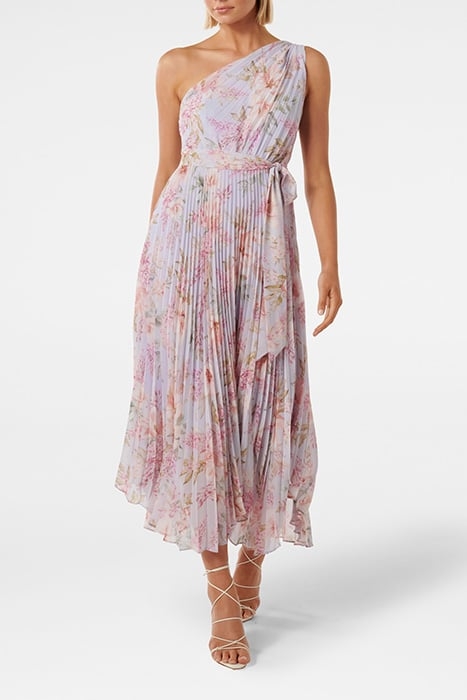 BRONTE PRINTED PLEAT MIDI DRESS WARWICK FLORAL 1