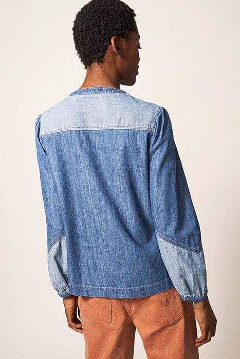 JASMINE DENIM SHIRT MID DENIM 2