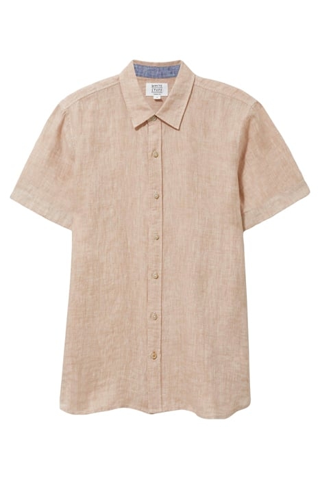 PEMBROKE SS LINEN SHIRT DUSTY PINK 4