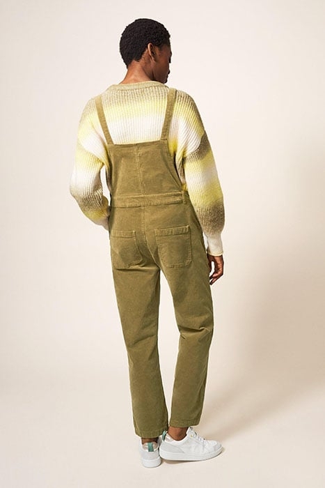 ELLA CORD DUNGAREE KHAKI GRN 2