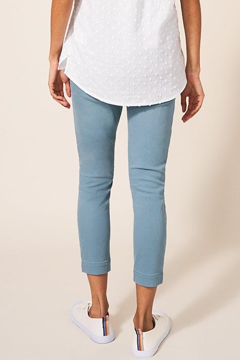 JANEY CROP JEGGING MID TEAL 2