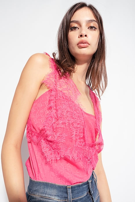 TALESIA TOP CREPE DE CHINE JAC MAGENTA 5